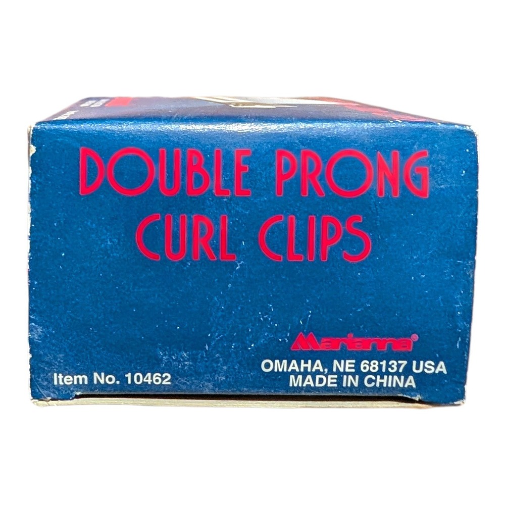 Marianna Double Prong Curl Hair Clips 80 Count #10462 Professional Salon‎ Nickel - Picture 3 of 5
